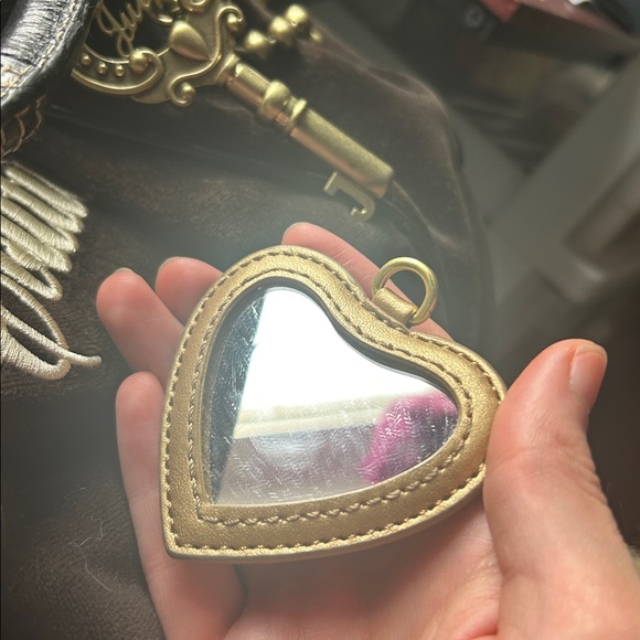 Juicy Couture Black Suede Logo Shoulder Bag - Picture 6 of 6